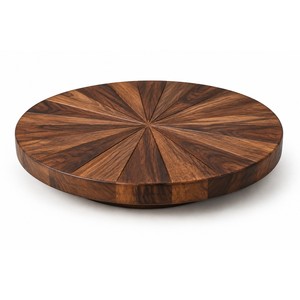 Handcrafted Acacia <b>Wood</b> Sunburst <b>Lazy</b> <b>Susan</b> Wholesale | Moradabad - Product Image 1