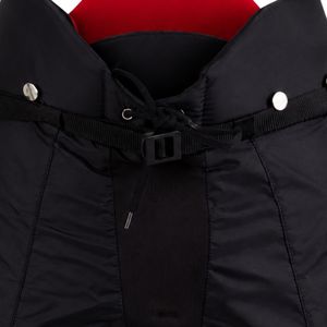 Shorts de hockey sur glace rembourrés noirs et rouges pour femmes avec ceinture de protection en polyester – Vêtements de performance sportifs - Product Image 4