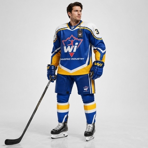 Ice Hockey Uniform Advanced Team Apparel Full Sublimation Jersey And Pants Comfortable <b>Athletic</b> Wear For Practice Championship - Product Image 1