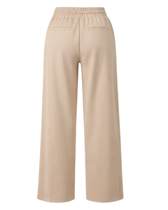 Custom Beige Wide Leg Pants Women Casual High Waist <b>Drawstring</b> <b>Trousers</b> Loose Fit Straight Pants Comfortable Lounge Wear Fashion - Product Image 5