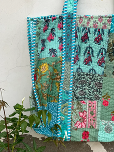 Sac fourre-tout décontracté matelassé patchwork uni léger grande capacité avec doublure en coton doux, sac à bandoulière pour femme, vente en gros - Product Image 3