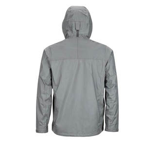 Veste coupe-vent décontractée pour homme, personnalisable, à col montant, couleur unie, à capuche, légère, pour la course à pied, les sports de plein air, coupe-vent - Product Image 2