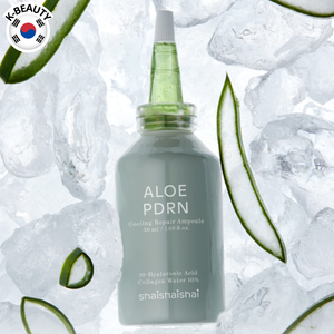 Suero de ampolla refrescante coreano con aloe PDRN ácido hialurónico colágeno agua calmante cuidado de la piel para piel sensible a UV K-beauty - Product Image 1