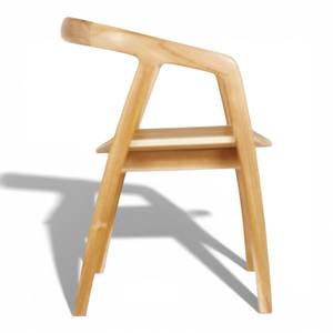 Chaise de salle à manger en teck massif durable et moderne, style Hans Wegner du milieu du siècle, fauteuil Kennedy pour hôtel et restaurant - Product Image 3