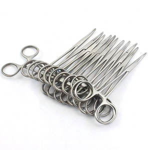 Pinza Hemostática Quirúrgica Recta de Acero Inoxidable de 5 Pulgadas con Mango de Bloqueo, Calidad Superior - Product Image 1