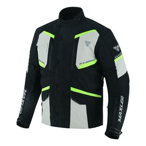 Chaqueta de Motociclista Personalizada para Hombre, Modelo 2025, Mangas Largas, Combinación Negro y Gris, Rural IV, Ropa Textil para Motociclismo y Automovilismo - Product Image 3