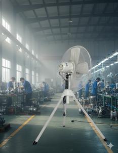 Venz Industrial <b>Pedestal</b> Tripod <b>Fan</b> F2-20" Grey Electric Energy Efficient for Industry & Outdoor Office Hotel & Household - Product Image 5