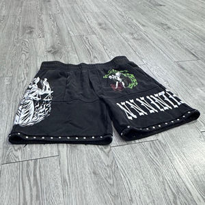 T-shirt court vintage surdimensionné personnalisé avec impression sérigraphiée en relief et délavé à l'acide pour homme, ensemble court graphique en coton coupe carrée pour homme - Product Image 4