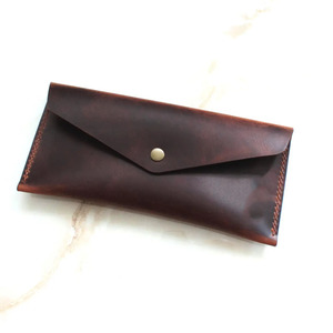 Luxury leather <b>cash</b> <b>envelope</b> with multiple <b>cash</b> compartments premium stitching durable hardware minimalist design for sale - Product Image 2