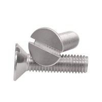 Vis autotaraudeuse fendue à tête fraisée en acier inoxydable SS304 pour assemblage et réparation industrielle