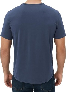 เสื้อยืดโอเวอร์ไซส์คอกลม แบรนด์ OEM ผ้าคอตตอน 100% เนื้อหนา สไตล์สตรีทแวร์ ทรงหลวมสำหรับผู้ชาย - Product Image 4