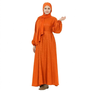 Abaya légère et respirante de style Dubaï, élégante et modeste, avec hijab assorti pour femmes, vente en gros d'abayas pour femmes - Product Image 1