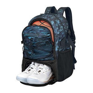 Sac à dos de basket-ball rose vif avec compartiment à chaussures indépendant et grand espace de rangement pour ballons, pour filles, jeunes et femmes sportives - Product Image 2