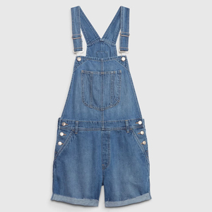 Wholesale Denim <b>Overall</b> for Women 2025 Latest Design Adjustable Pleated 100% Cotton Eco-Friendly <b>Waterproof</b> Customized Design - Product Image 5