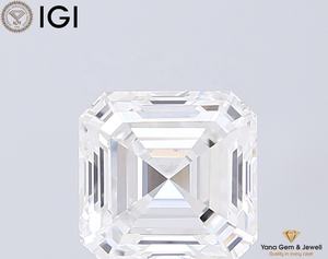Diamant de laboratoire CVD taille Asscher 2,50 carats couleur E pureté VVS2 avec certificat IGI pour une élégante bague solitaire - Product Image 1
