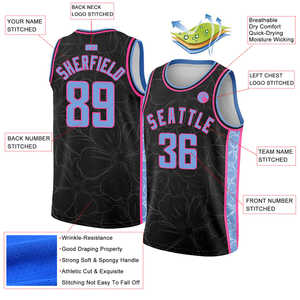Basketball Jerseys Short Sleeved Printed Sublimated Wholesale Best Quality Basketball Jerseys for Sale in Price - Product Image 5