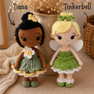 Muñeco de Ganchillo para Bebé - Juguete Educativo Unisex Escala 1:4 Tamaños 25-28cm Hecho a Mano con Algodón Ecológico con Accesorios - Product Image 4