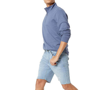 Sweat-shirt en molleton bleu pour homme, col montant, coupe classique, décontracté, pour l'automne et l'hiver, respirant, Econex Sports - Product Image 1