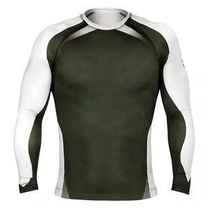 Último Diseño, Rashguard de Alta Calidad para Hombre, Talla Personalizada, Transpirable, Ecológico, Spandex/Poliéster, Ropa de BJJ Hecha en Pakistán - Product Image 1
