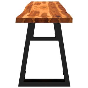 Legno massello Acacia 63 \ "panchina con bordo vivo per soggiorno unico mobili naturali - Product Image 5