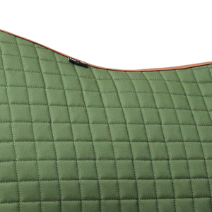 High Quality Leather Horse Saddle Pad with Polycotton Lining for Jumping Customizable Color Logo Equestrian Use - Product Image 2