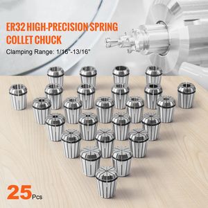 Set di 25 nuove pinze ER32 da 1/16FT a 13/16FT (0,0006 pollici/15 µm TIR) per tornio CNC con 25 etichette - Product Image 2