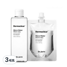 Dr. Jart+ Dermaclear Micro Water Set 250ml + 150ml (3 pezzi) - Confezione Sconto - Detergente Viso Purificante Profondo con Glicerina - Product Image 1
