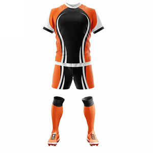 Uniforme de rugby personnalisé de qualité supérieure, logo d'équipe, respirant, design de maillot de football américain, durable, manches courtes, unisexe - Product Image 6