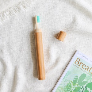 Tooth <b>Brush</b> Travel Covers Holder case <b>Bamboo</b> Lidded Tubes Biodegradable Container Boxes Customization Accept - Product Image 3
