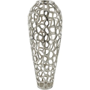 Contemporary Metal Floor <b>Vase</b> With Organic Cutout Design Handmade Decorative Piece For Home Decor - Product Image 5