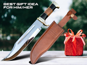 Couteau de chasse professionnel artisanal en acier inoxydable, lame en acier inoxydable, poignée confortable, durable, couteaux de chasse faits à la main - Product Image 4