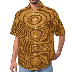 Chemise Polynésienne Homme 2026 Tendance : Motif Tribal Personnalisé pour Fête, Mariage, Plage – Style Décontracté Grande Taille - Product Image 4
