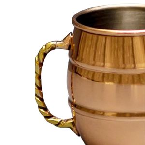 Nouvelles tasses à bière en cuivre pur écologiques réutilisables, anti-fuite, grande capacité, design personnalisable, haute qualité, sans danger pour les aliments - Product Image 6