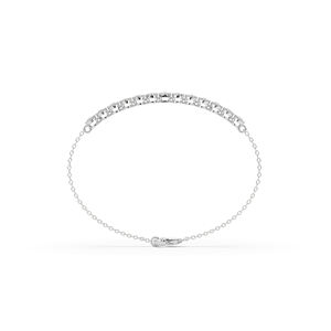 1.43Ct Lab Grown Diamond Bracelet Round Brilliant Cut Unique Lightweight 10KT 14KT <b>Gold</b> Jewelry Gift For Her Anniversary - Product Image 3