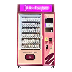 Máquina expendedora de cosméticos personalizada con vitrina para vender pestañas, lápiz labial y esmalte de uñas con lector de tarjetas - Product Image 5