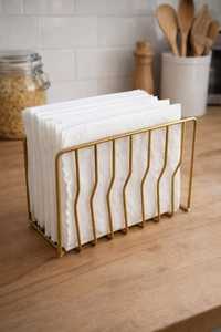Porte-serviettes en verre et métal doré, porte-mouchoirs décoratif pour table, support à mouchoirs floral pour table à manger, cuisine - Product Image 3