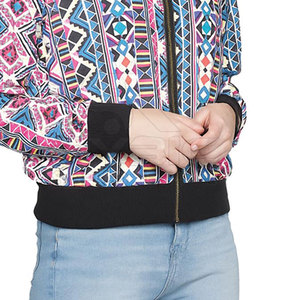 Pakistan Made Signature Style Women Printing Varsity <b>Jackets</b> Premium Quality Garment For Contemporary Fashion For Best Sale - Product Image 5