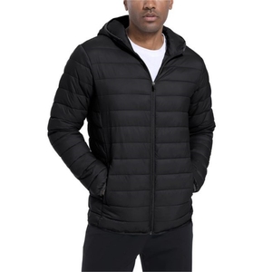 Breathable Lightweight Mens Puffer Nylon Wind Breaker <b>Jacket</b> Ripstop Quick Dry Hooded Waterproof Windbreaker Down Coat - Product Image 5