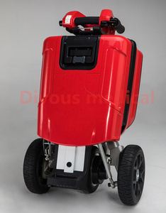 Manufacturer Price <strong>Three</strong>-<strong>wheeled</strong> Mobility Rollator <strong>Walker</strong> for Elderly Manual Transport Car Folding Electric Scooter - Product Image 2