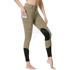 Pantalons d'équitation pour femmes, culottes d'équitation, ceinture extensible confortable, vêtements d'entraînement et de compétition équestre - Product Image 2