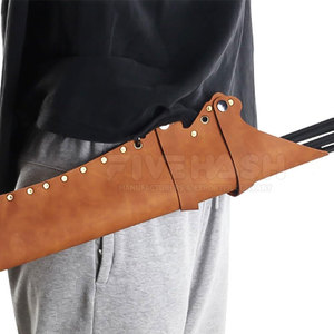 Sacoche à flèches en cuir de haute qualité pour le tir à l'arc – Équipement professionnel robuste, confortable et réglable avec bandoulière ajustable - Product Image 5
