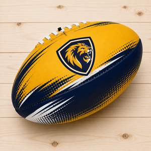 Custom <b>Mini</b> Aussie Rules Football Ball Size 1 2 Rubber PVC OEM Bulk Supplier Promotional Kids Youth Soft Touch Logo Wholesale - Product Image 5