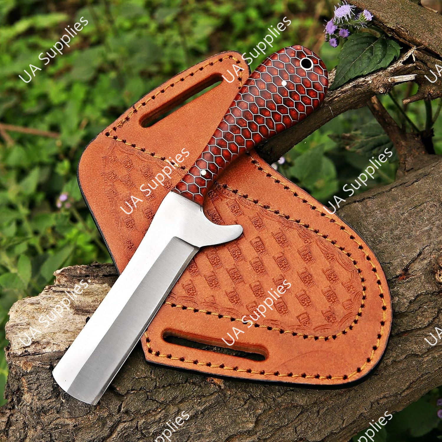 Acero Inoxidable y Panal Rojo