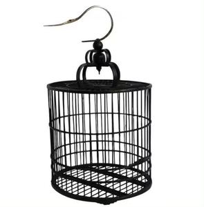 Cage à oiseaux décorative en fer et bois de couleur marron pour le jardinage, aspect antique, élégance pour votre jardin - Product Image 3