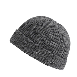 Gorro de Punto Jacquard Personalizado de Alta Calidad ODM OEM, Gorro de Invierno Acrílico con Logotipo Personalizado, Gorro Negro Liso de Moda - Product Image 2