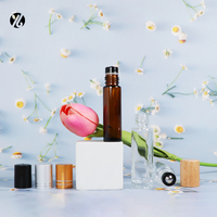 Bouteilles de parfum personnalisées à fond épais et vintage 10 ml 15ml mini rondes carrées transparentes rechargeables mini échantillon de décantations de parfum en verre
