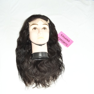 Perruque tendance en cheveux humains indiens sans colle, dentelle HD, noir naturel, ondulations souples, ligne de cheveux pré-épilée, facile à porter pour débutantes - Product Image 3