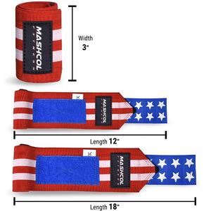 Venta al por mayor Unisex 80% Algodón 20% Goma Super Heavy Duty Gym Muñequeras Transpirable Power Lifting Support Straps con Thumb Loops - Product Image 3
