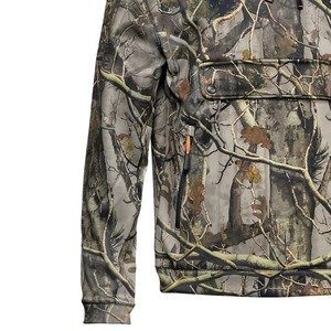 Sweat à capuche tactique thermique imperméable personnalisé en molleton 100 % coton imprimé, isolé pour l'hiver, idéal pour la randonnée en extérieur, OEM - Product Image 4
