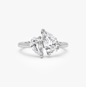 Anillo de Compromiso de Oro Amarillo de 14K con Diamante Cultivado en Laboratorio con Corte de Pera Vintage, Certificado por IGI, para Aniversario - Product Image 2